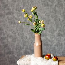 daiktų Dirbtinių aguonų puokštė, tikroviškos gėlės namų dekorui, 61 cm, 3 vnt.