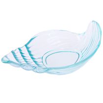 daiktų Lukšto lėkštė dekoratyvinis sraigių stiklinis dubuo mėlynas 19,5/21cm 2vnt