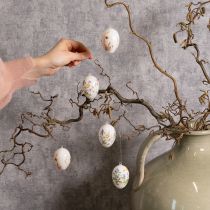 daiktų Velykiniai kiaušiniai su pavasario ir gėlių motyvais, aukštos kokybės velykinė dekoracija, 6 cm, 6 vnt.