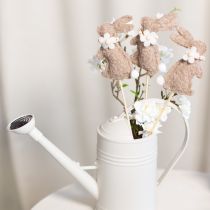 daiktų Velykų zuikučio dekoratyvinė figūrėlė pavasario dekoracijoms ir sezoniniams akcentams, 42 cm, 8 dalys