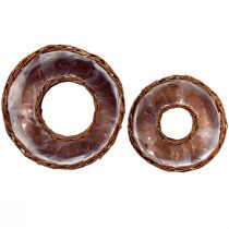 daiktų Gluosnių sodinimo žiedų rinkinys Ø32/25cm, 2 dalys, kaimiškas natūralus dekoras