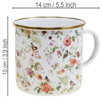daiktų Emalinis gėlių sodinimo puodelis, Ø11cm