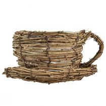 daiktų Augalų puodelis su lėkštute, vynmedžio spalvos, Ø19cm, aukštis 9cm