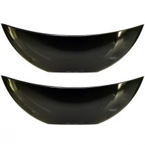 daiktų Stilingas valties dubuo tamsiai žalios spalvos - puikiai tinka sodinti - 39cm 2vnt