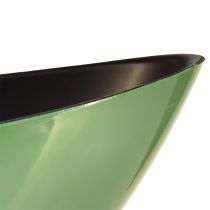 daiktų Modernus žalias pusmėnulio dubuo iš plastiko 39 cm - universalus dekoravimui - 2 vnt