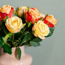 daiktų Rožių puokštė elegantiškam svetainės dekoravimui 44 cm 6 vnt.