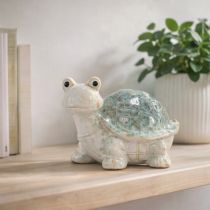 daiktų Keraminė vėžlio figūrėlė – akį traukianti svetainės puošmena, dekoratyvinė figūrėlė, 22 cm