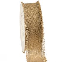 daiktų Dekoratyvinė juostelė rudo aukso kutais W40mm L15m