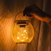 daiktų Apvalus LED saulės žibintas, puikiai tinkantis sodui ar terasai, atmosferinis apšvietimas, 12 cm