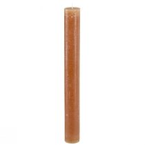 daiktų Kūginės žvakės Stalo žvakės karamelės spalvos 34mm x 300mm 4 vnt