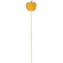 daiktų Gėlių kamštis rudens dekoratyvinis kamštis medinis obuolys 5x5,5cm 8 vnt