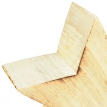 daiktų Kaimiška dekoratyvinė žvaigždė iš medžio - natūralaus medžio išvaizda, 20x7 cm - universalus kambario dekoravimas