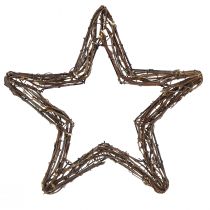 daiktų Žvaigždės kabinimui durų vainikui gluosnis natūralus 28cm 4vnt