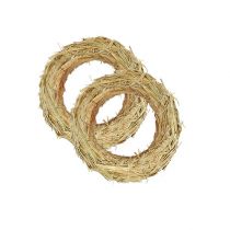 daiktų Šiaudinis vainikas 18/3cm 10 vnt