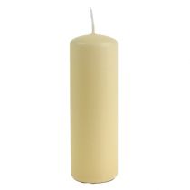 Pillar žvakės kreminės žvakės H145mm Ø50mm kreminės 12vnt