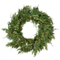 daiktų Eglės vainikas Thuja su pumpurų pagrindu vynmedžio vainikas Ø50cm