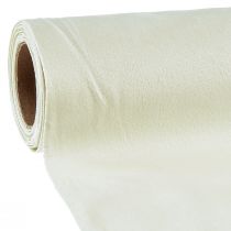 daiktų Stalo takelis aksominis stalo takelis kreminis dekoratyvinis audinys 28×270cm