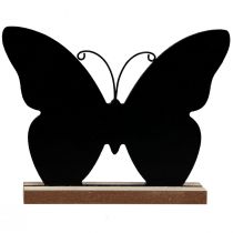 daiktų Stalo apdaila Medinė apdaila Drugelis Juodas Natūralus 12cm 6 Vnt