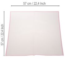 daiktų Transmatt rožinė drėgmei atspari floristinė plėvelė, 57 cm, pjaustoma pagal dydį puokštėms, 20 vnt.