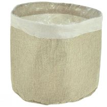 daiktų Sodinamosios džiuto audinio krepšelis Natūralus indas Ø28cm H25cm 3vnt