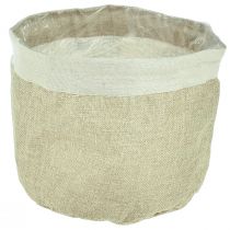 daiktų Sodinamosios džiuto audinio krepšelis Utensilo Natural Ø21cm H19cm 3vnt