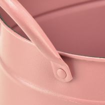 daiktų Planter metalinis ovalus vazonas rožinis 24/21/18cm rinkinys iš 3 vnt