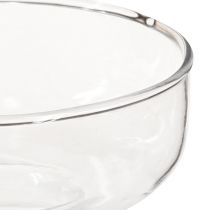 daiktų Vaza svogūninė stiklinė vaza Rikkie skaidri Ø13cm H10cm 2vnt.