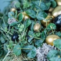 daiktų Putpelių kiaušinis kaip dekoracija tuščias auksas 3cm 50 vnt
