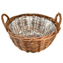 daiktų Kaimiškas pintų krepšelių rinkinys su nešimo rankenomis - 3 dydžiai (40cm, 33cm, 26cm) - Daugiafunkcis namams ir sodui - Rinkinys iš 3