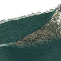 daiktų Kalėdinė juostelė žalia auksinė Frayed Vintage W40mm L10m