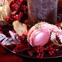 daiktų Kalėdinės eglutės papuošalo „macaron“ pakabukas, 6 cm