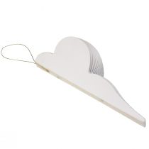 daiktų Kalėdinis rutulys popierinis korio dekoras svogūnas baltas FSC Ø12cm