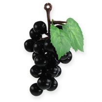 Dirbtinės mini vynuogės juodos 9cm