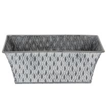 daiktų Cinko dubuo su rombo formos raštu 22 cm × 12 cm