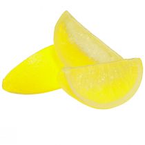 daiktų Citrinų dekoravimas Dirbtinės citrinos griežinėliai 7×3,5×3cm 48 vnt