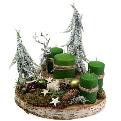 Floristik24 Deco figūrėlė elnio sidabras 16,5cm