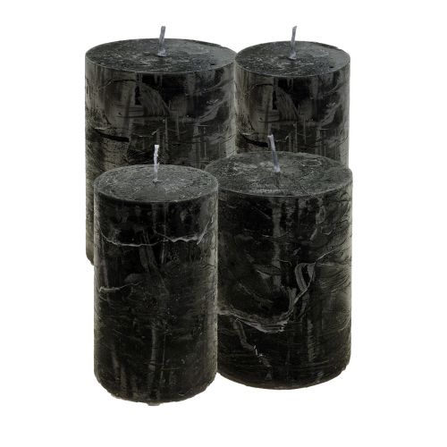 daiktų Juodos žvakės Solid Pillar Candles Kaimiškos žvakės