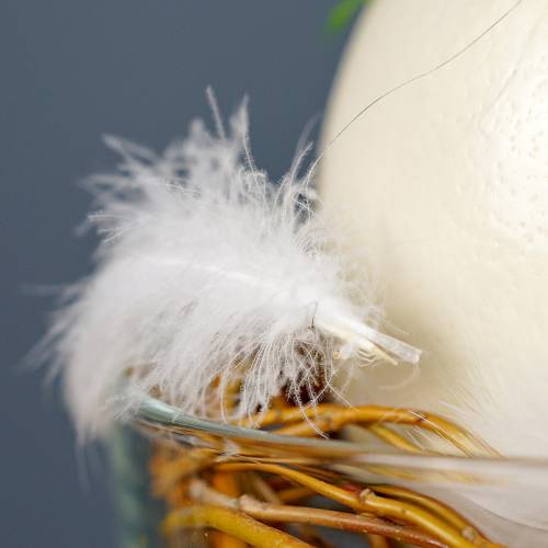 Floristik24 Spyruoklė ant vielos Balta 10m