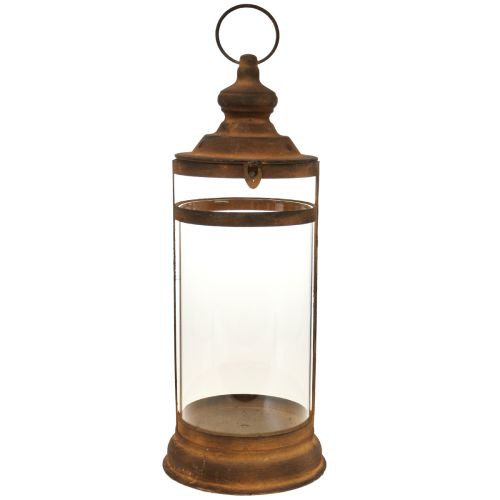 Floristik24 Deco Lantern Lantern Rust Look Metal Deco Ø15cm H46cm