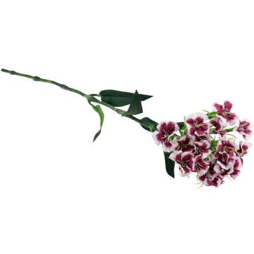 daiktų Barzdotas gvazdikas Dirbtinė gėlė Purpurinė Balta Gvazdikas 52cm
