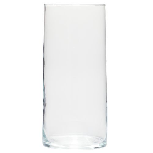 daiktų Aukšta stiklinė vaza stiklinė cilindrinė gėlių vaza Ø10,5cm H24,5cm