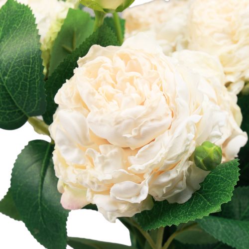 daiktų Dirbtinės rožės kremas Artificial Roses Dry Look 53cm 3 vnt