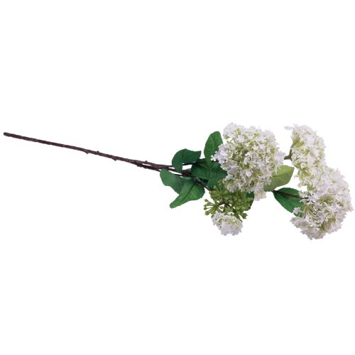 daiktų Dirbtinės gėlės sniego gniūžtės augalas Virburnum baltas Ø8cm 64cm