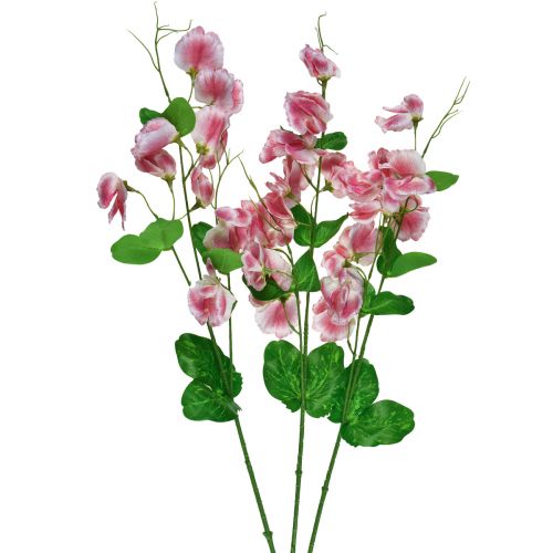 daiktų Dirbtinės gėlės rožinis baltas vikis Vicia sodo gėlės 61cm 3vnt