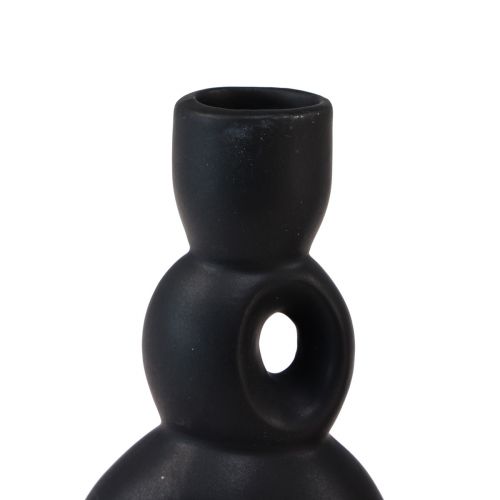 daiktų Žvakidės Keraminė Žvakidė Juoda H13cm 2 Vnt
