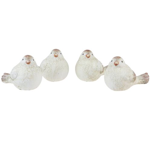 Floristik24 Stalo puošmena spyruoklinė dekoracija dekoratyvinės paukščių figūrėlės 8,5cm 4 vnt