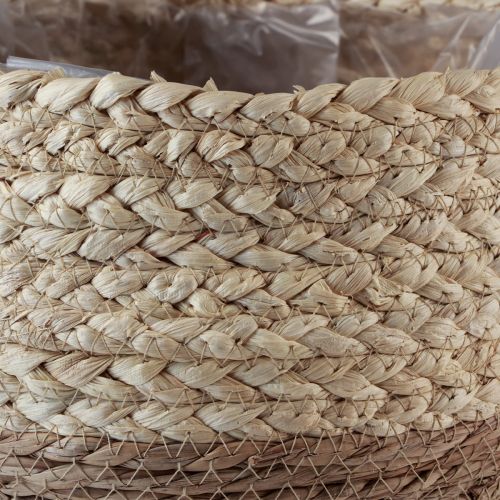 daiktų Dviejų spalvų jūržolių krepšelis su rankenomis Ø25cm H24cm