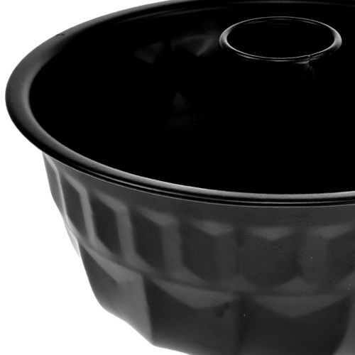 daiktų Virtuvės apdaila juoda torto skarda Gugelhupf metalinė Ø23cm