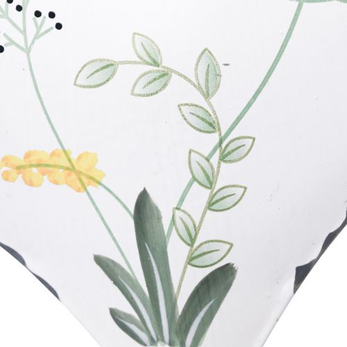 daiktų Širdelės pakabinimui iš metalinės kaimo namų stiliaus 13cm×13cm 4 vnt