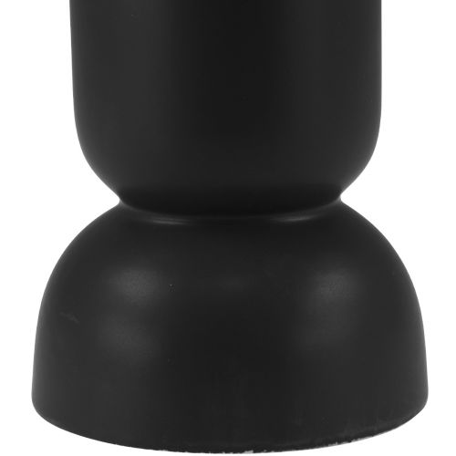 daiktų Keraminė vaza Juoda Moderni ovalo formos Ø11cm H25,5cm